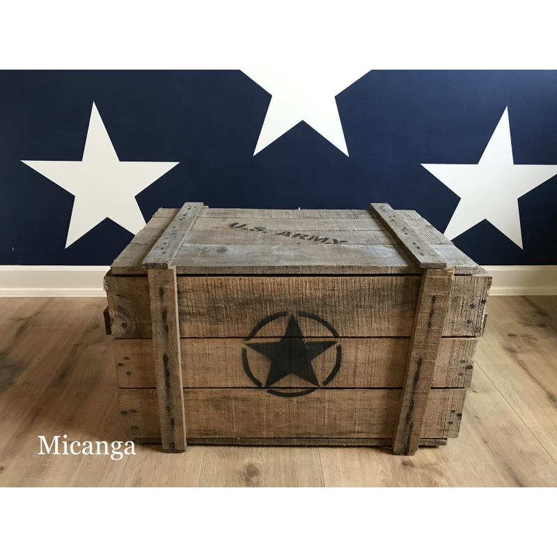 Legerkist ster naturel klein