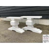Onderstel WIT kloostersalontafel - Brighton