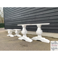 Onderstel WIT set voor salon en eettafel - Brighton