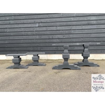 Onderstel ZWART set voor salon en eettafel - Brighton